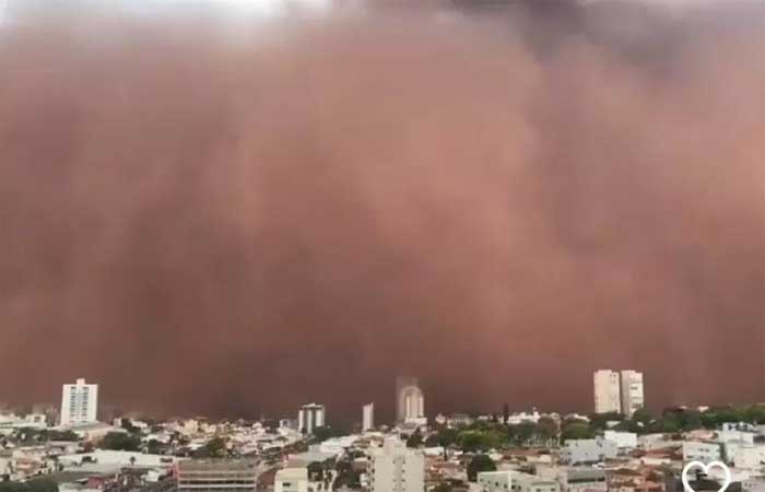 Tempestade de areia que atingiu interior de São Paulo é fenômeno natural