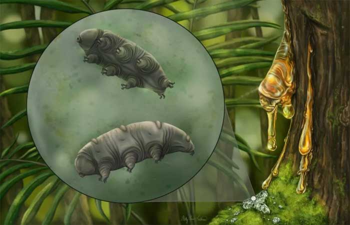 ‘Criatura mais resistente do planeta’, é achada em âmbar de 16 milhões de anos