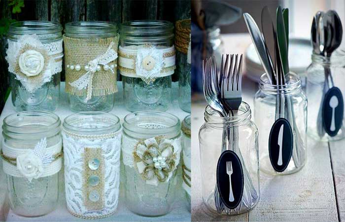 Potes de vidro: Simples de fazer e com resultado lindo e útil