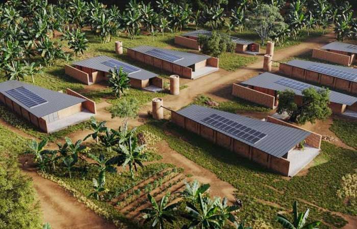 Projeto cria moradias ecológicas para famílias de baixa renda em Uganda