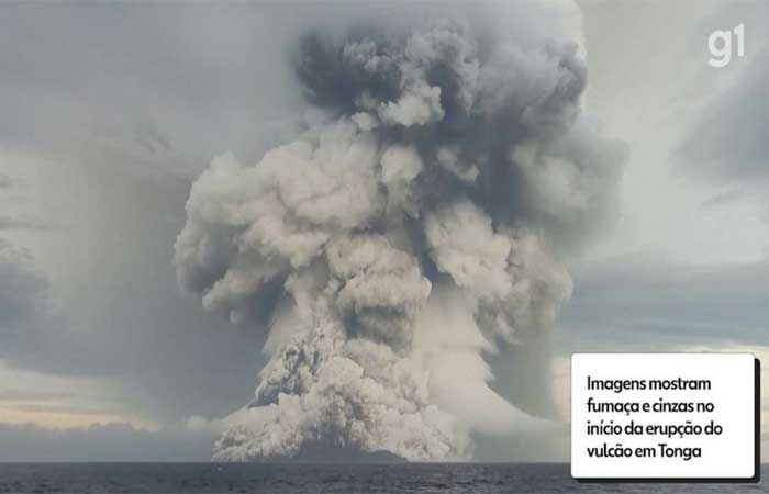 Após erupção de vulcão, habitantes de Tonga estão isolados do resto do mundo