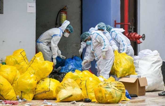 OMS alerta para perigos de toneladas de lixo hospitalar da pandemia