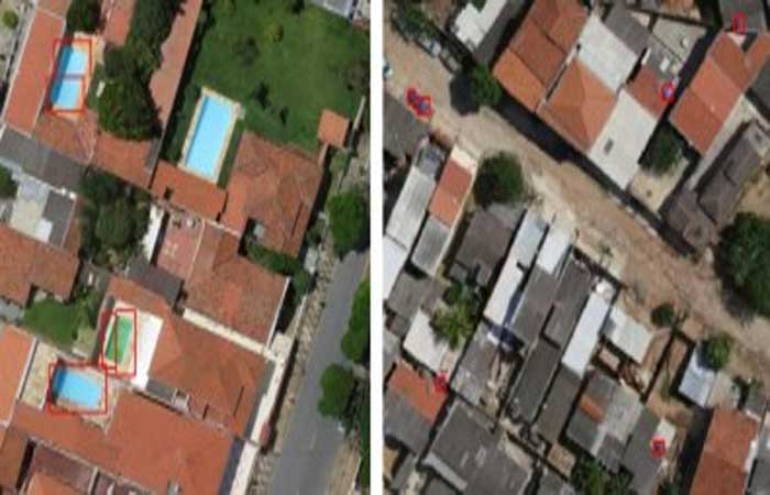 Mapeamento por imagens aéreas de caixas d’água e piscinas expostas pode ajudar no controle da dengue