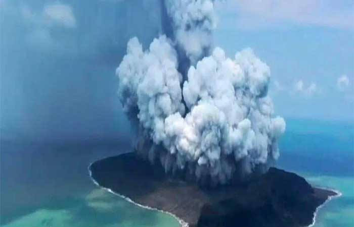 Vapor emitido pela erupção de vulcão no Tonga pode danificar camada de ozônio