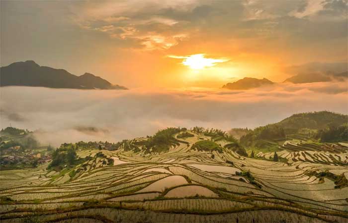 Governo chinês produz chuva artificial para proteger colheita de arroz de seca recorde