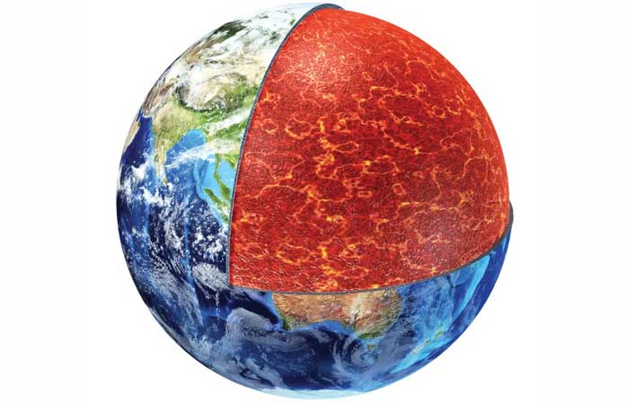 Camada de rocha derretida pode se estender por metade da Terra