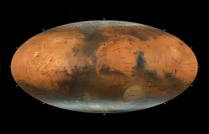 Mapa inédito de Marte é o registro mais próximo da realidade já produzido