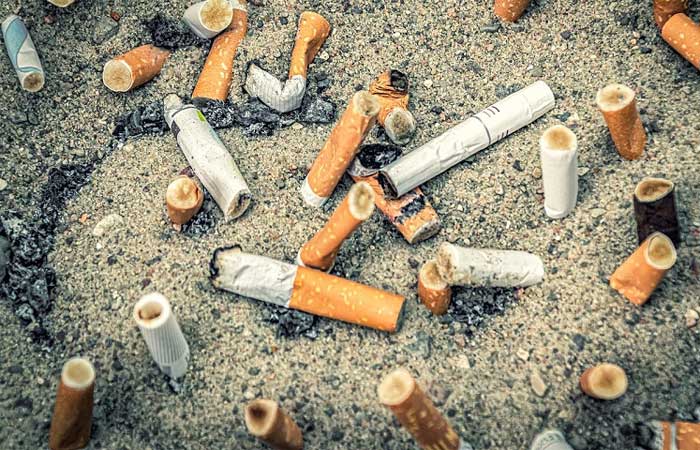 Pesquisadores alertam que bitucas de cigarro despejam milhares de toxinas no meio ambiente