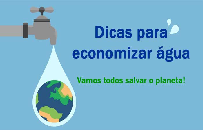 Dicas de economia de água Espaço Ecológico