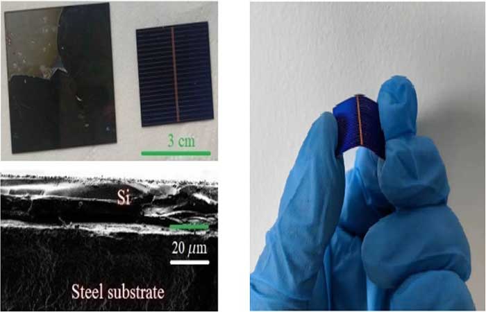 Células solares de silício ficam oito vezes mais finas – e mais baratas