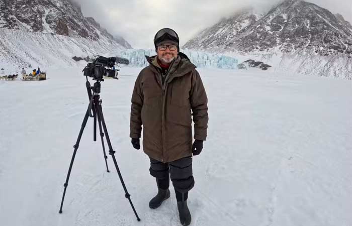 “O Ártico é como um sentinela, a primeira trincheira da crise climática”, diz o jornalista Ernesto Paglia, que explora o degelo e seus efeitos dramáticos