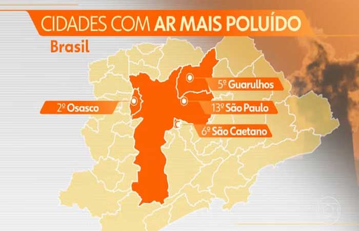 Incêndios florestais pioram a qualidade do ar em várias partes do Brasil
