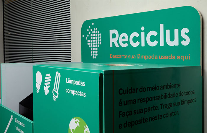 Comerciantes, Prefeituras ou Secretarias de Meio Ambiente da região Nordeste podem solicitar gratuitamente coletor para reciclagem de lâmpadas