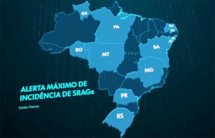 Casos de síndrome respiratória aguda grave aumentam em todas as regiões do Brasil