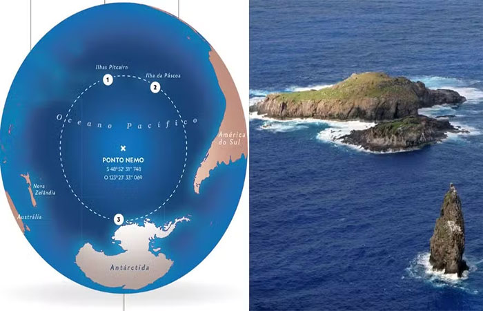 O lugar onde ninguém chega… exceto o lixo: ‘Ponto Nemo’, a área mais remota da Terra, abriga lixo espacial e resíduos humanos