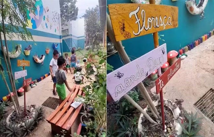 Creche do Amazonas é premiada ao criar jardim sensorial para autistas