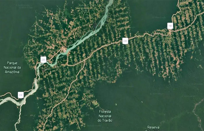 Desmatamento espinha de peixe: ameaça à Amazônia