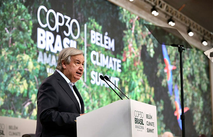 Guterres: “Apoiem a ciência; defendam a justiça; defendam as gerações futuras”