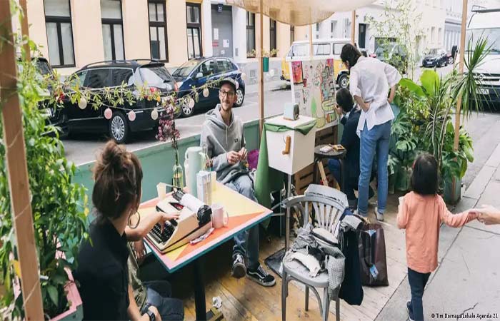 Viena troca vagas para carros por mais áreas verdes