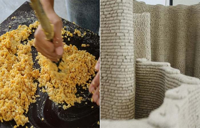 Resíduos de milho viram material de construção