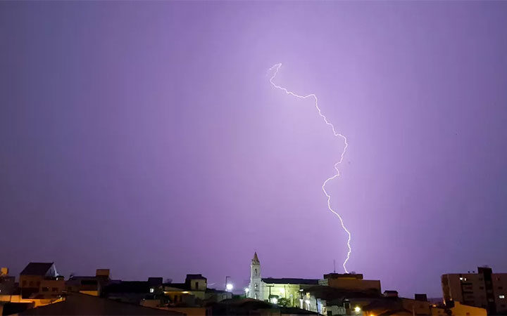 Paraíba registra mais de 200 mil raios nos primeiros meses de 2026; veja regiões mais afetadas