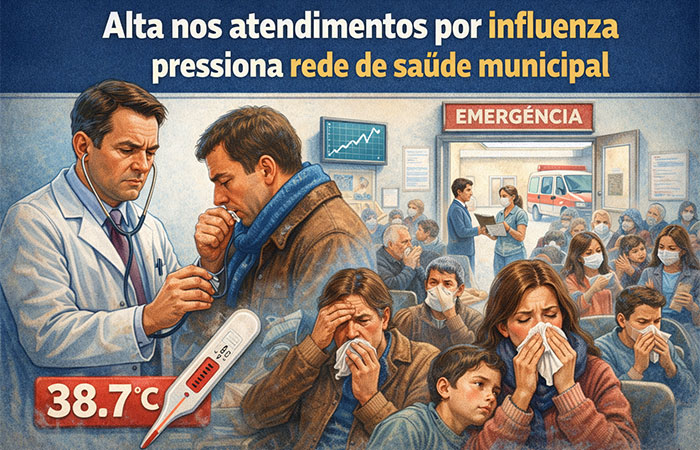 Alta nos atendimentos por influenza pressiona rede de saúde municipal