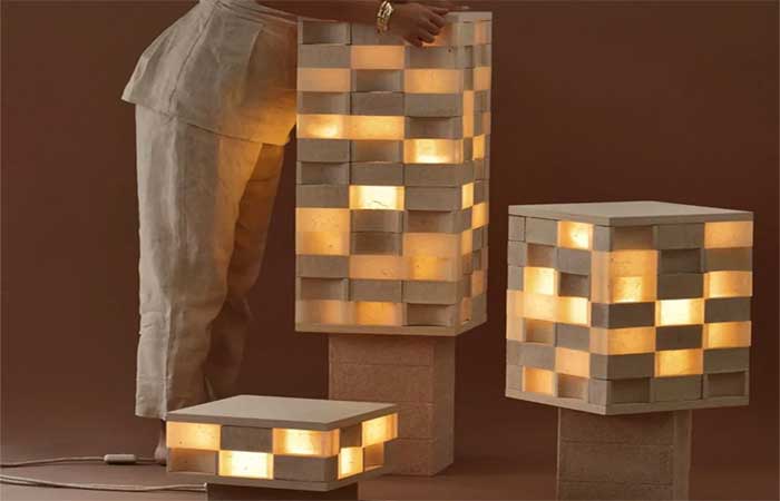 Luminária de cascas de ovo transforma resíduo em peça premiada